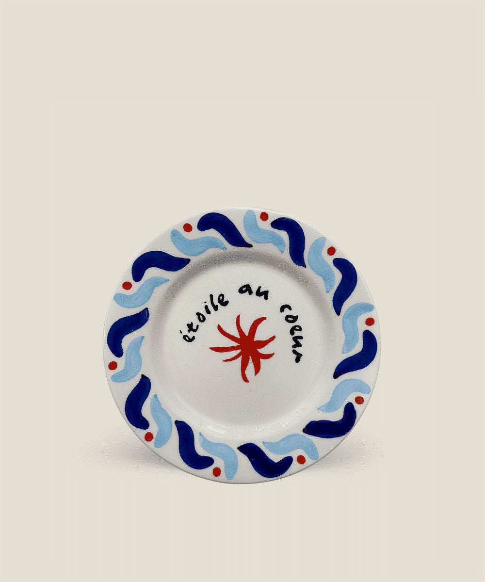 Blue Cala Secreta Dessert Plate